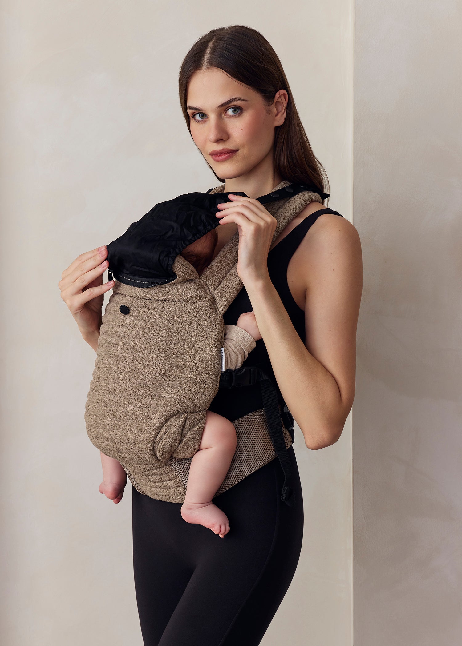 the armadillo baby carrier in Oyster