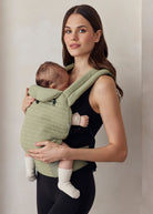 the armadillo baby carrier in matcha