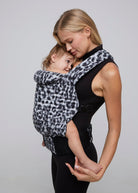 the armadillo baby carrier in monochrome leopard