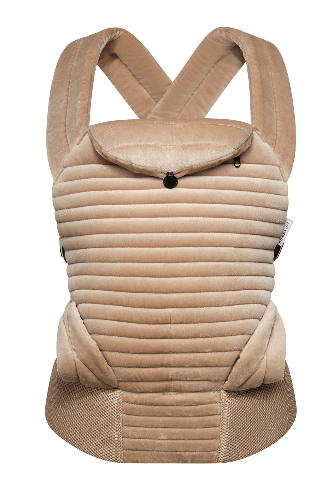 the armadillo baby carrier in dune velvet