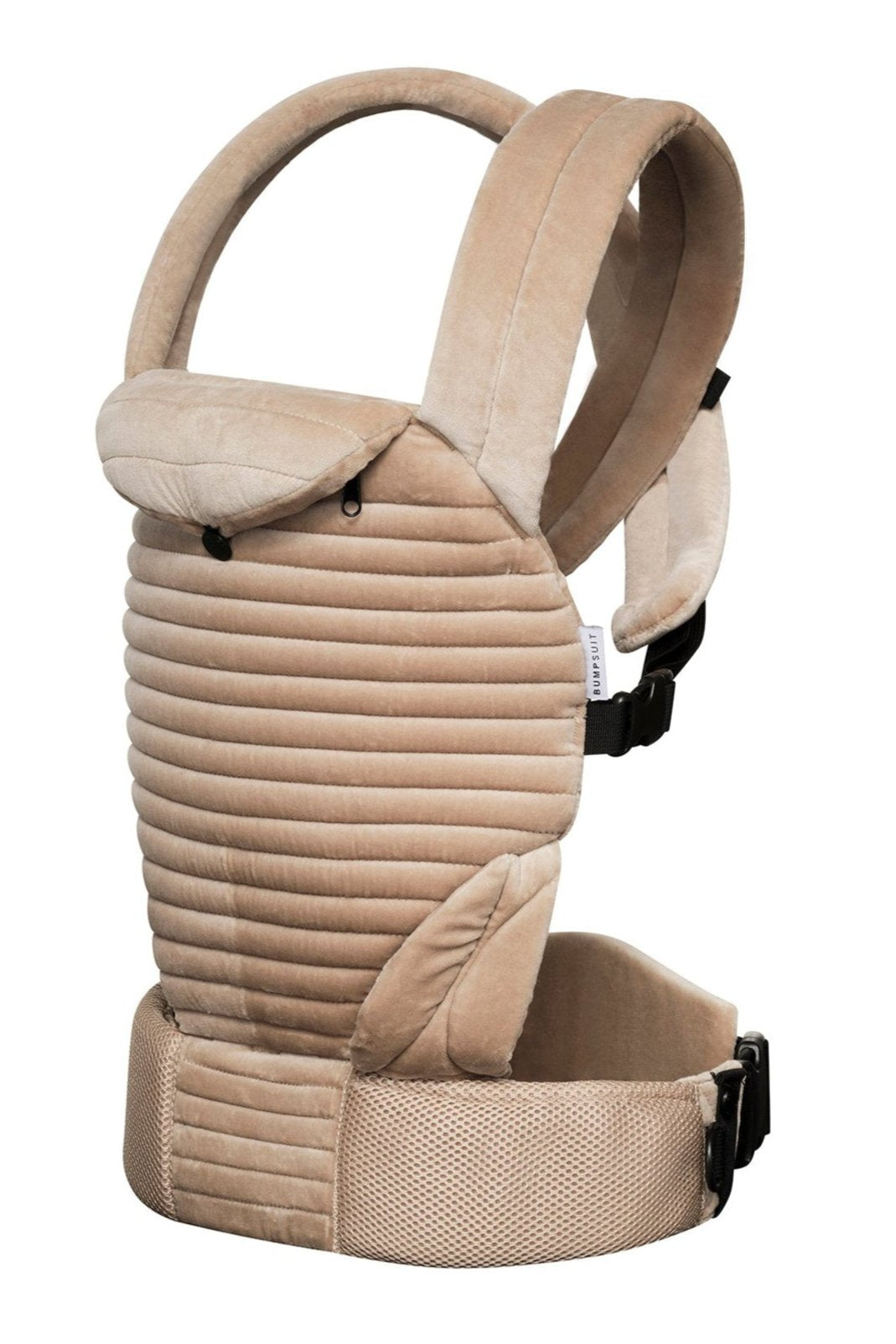 the armadillo baby carrier in dune velvet