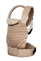 the armadillo baby carrier in dune velvet