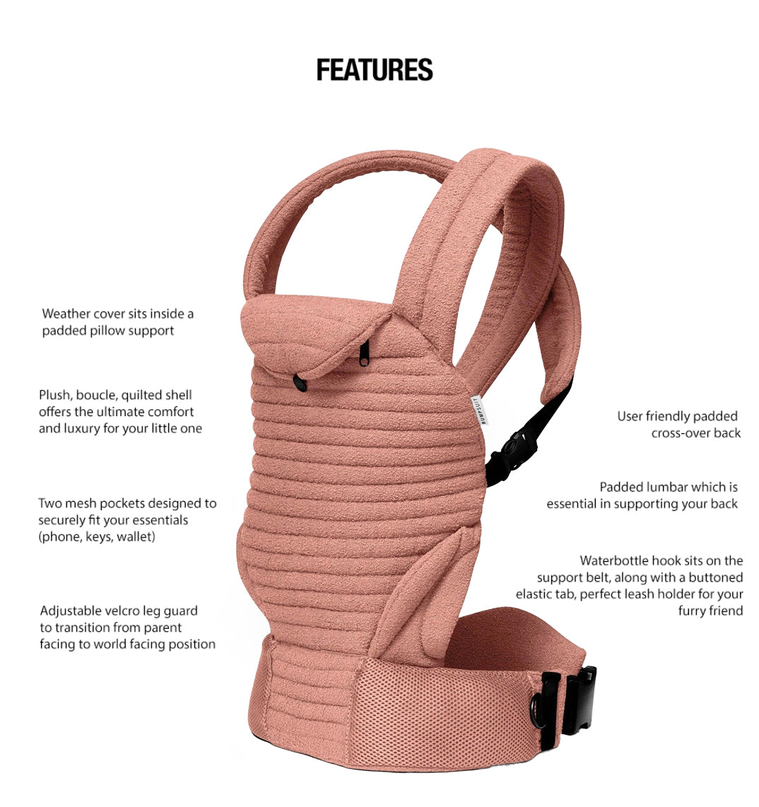 Bumpsuit Maternity the Armadillo Baby Carrier in Desert Rose