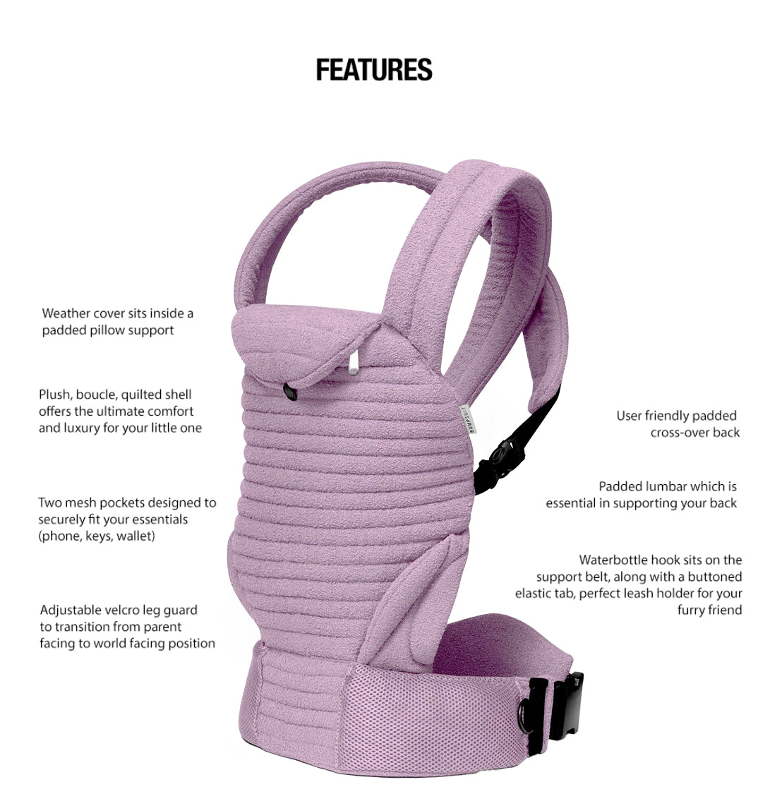 The Armadillo Baby Carrier in Lilac