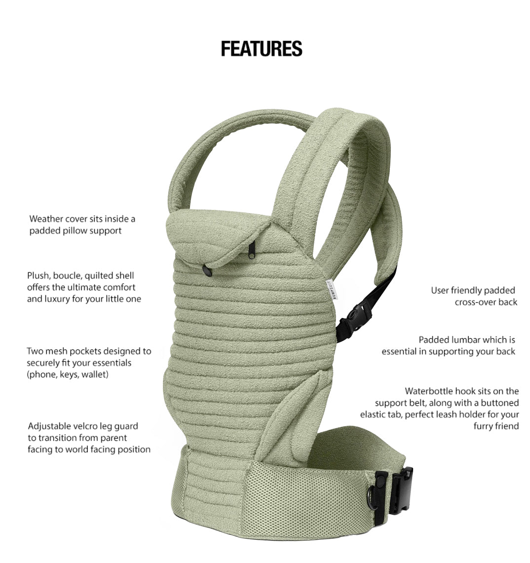 Bumpsuit Maternity the Armadillo Baby Carrier in Matcha