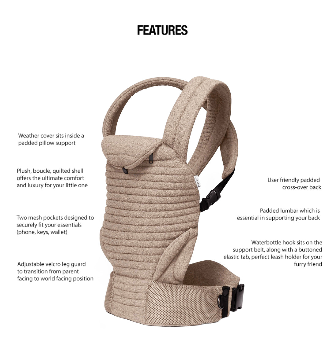 Bumpsuit Maternity The Armadillo Baby Carrier in Oyster