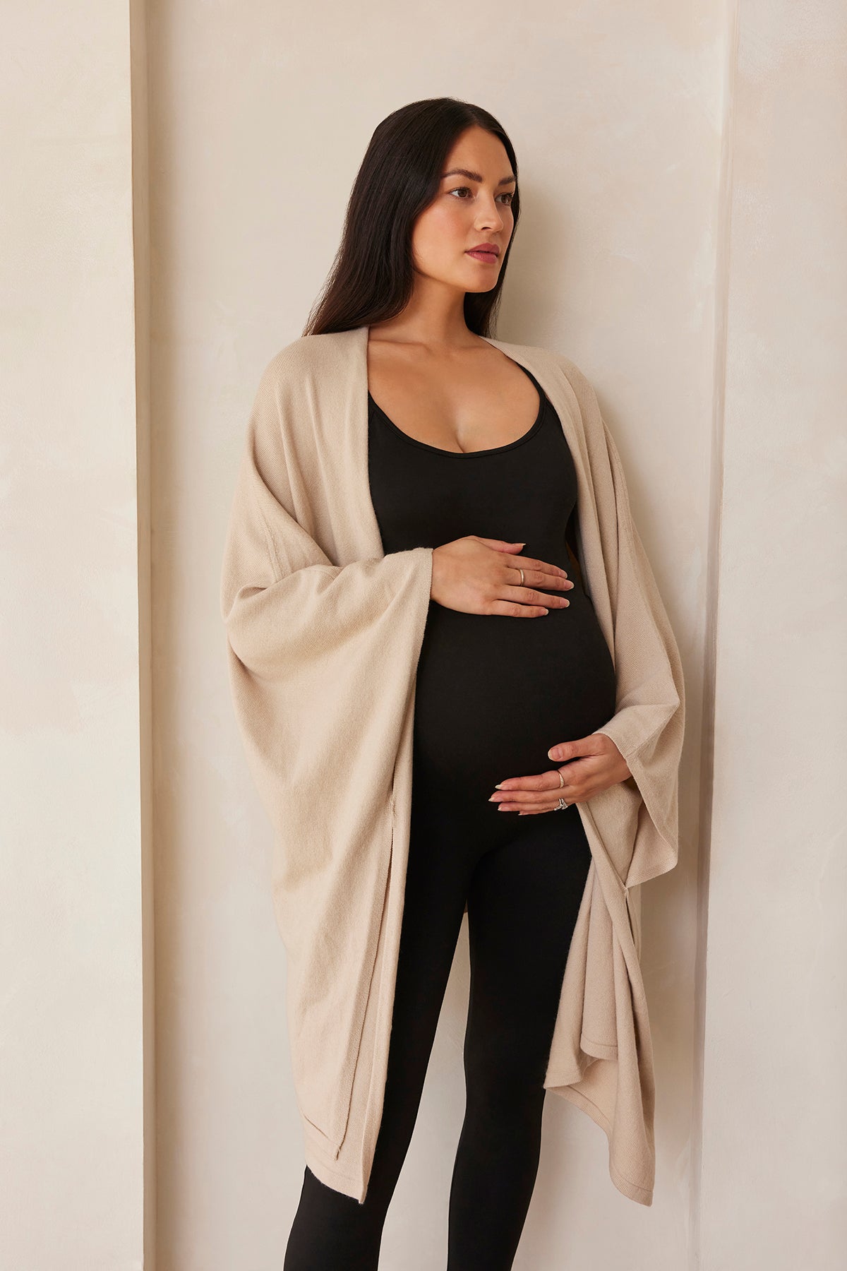 The Bumpsuit Maternity Infinity Wrap in Oat