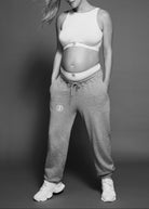 Bumpsuit Maternity Classic Terry Sweatpant in Heather Grey