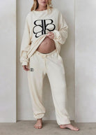 Bumpsuit Maternity Classic Terry Sweatpant in Ivory