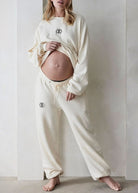 Bumpsuit Maternity Classic Terry Sweatpant in Ivory