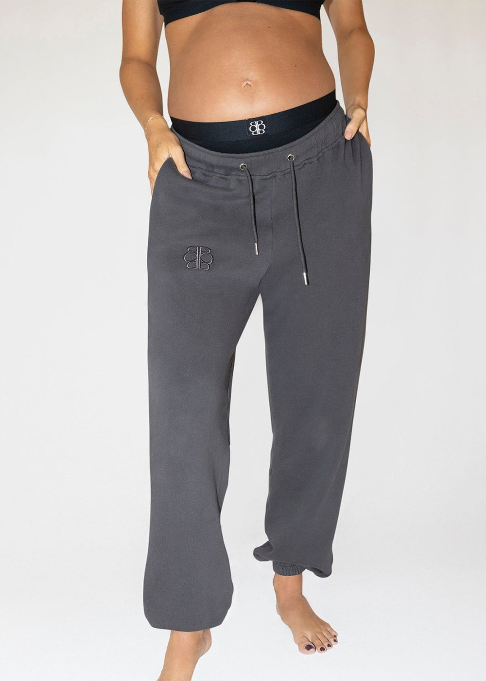 Bumpsuit Maternity Classic Terry Sweatpant in slate