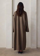 bumpsuit maternity the grace wool coat in taupe