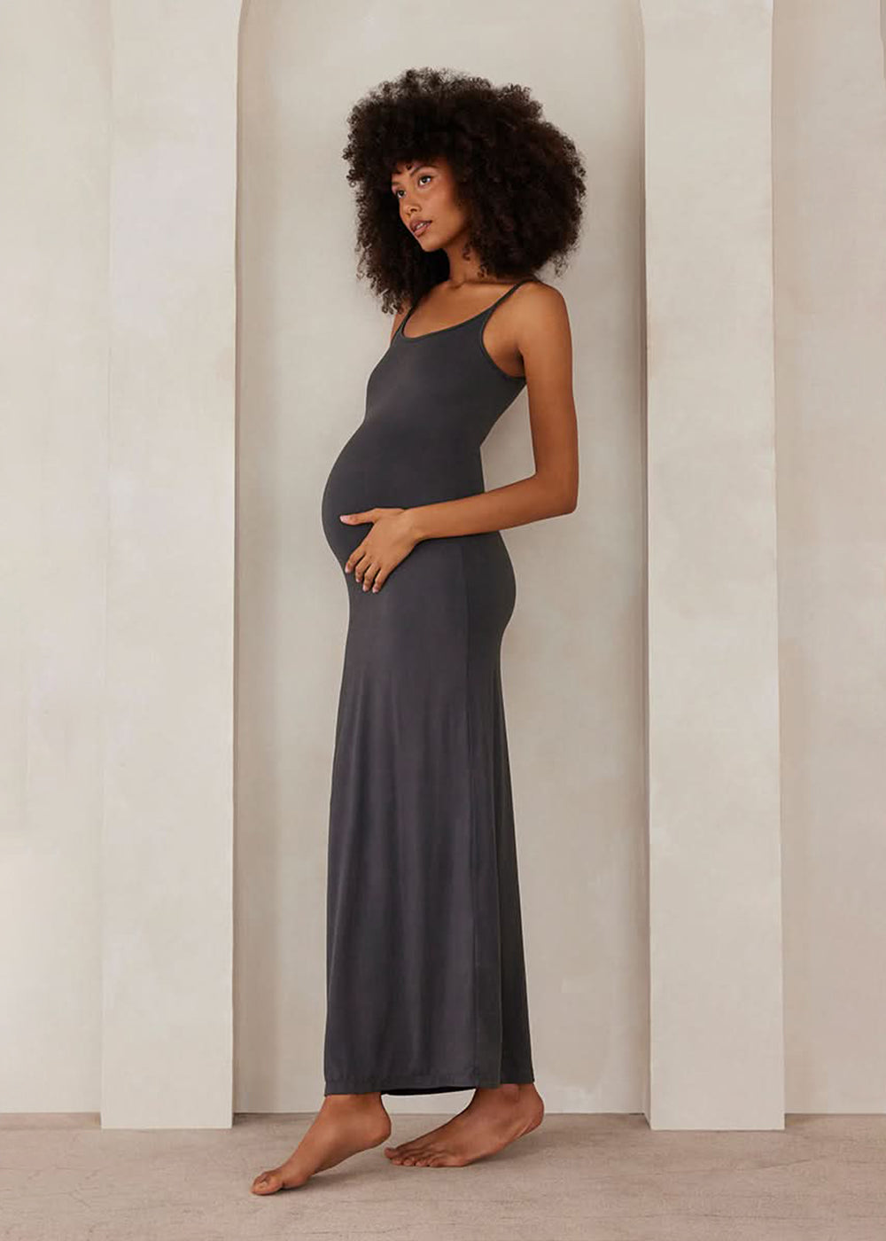 Bumpsuit Maternity The Jane Maxi Dress in Slate