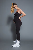 the kate maternity jumpsuit bumpsuit worn by nina agdal in black