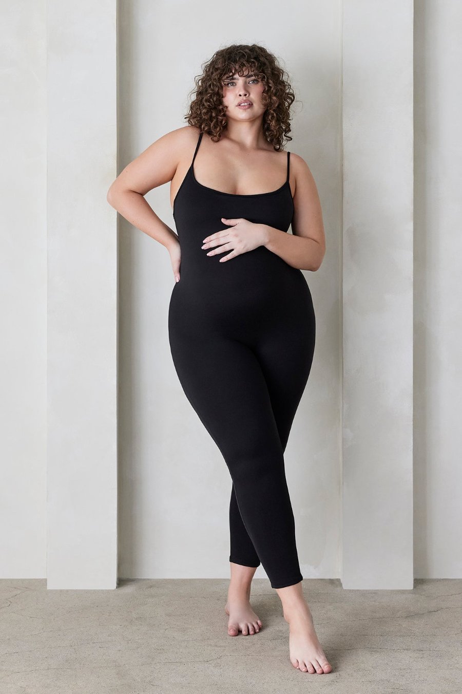 Bumpsuit Maternity the Kate Sleeveless Jumpsuit in Black