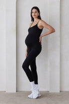 Bumpsuit Maternity the Kate Sleeveless Jumpsuit in Black