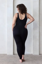 Bumpsuit Maternity The Lucy Sleeveless Scoop Neck Jumpsuit in Black