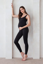 Bumpsuit Maternity The Lucy Sleeveless Scoop Neck Jumpsuit in Black