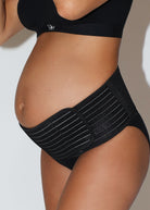 the belly support band in black