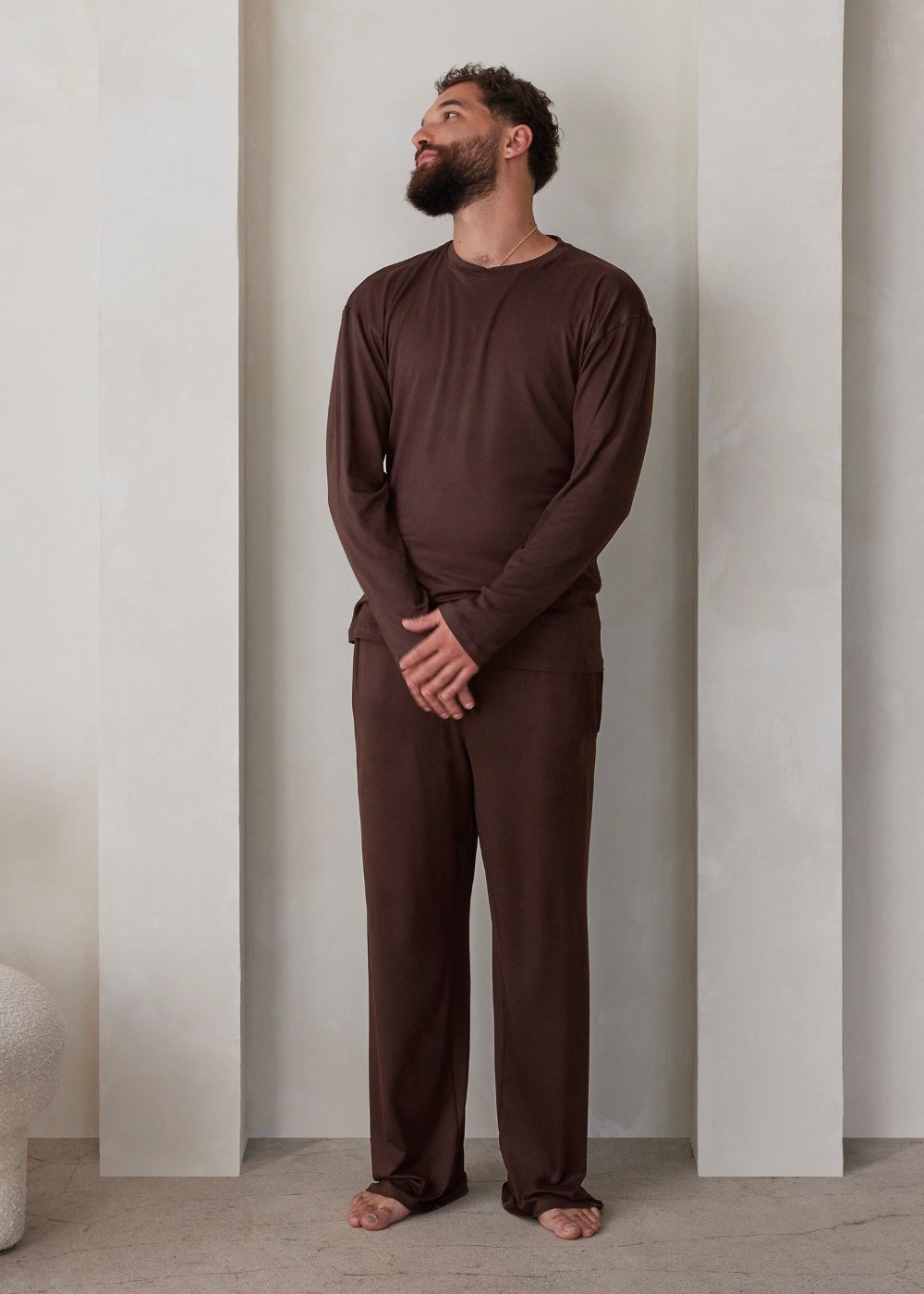 the mens cloud pant in chocolate