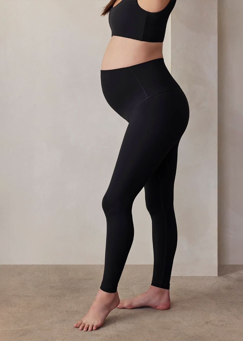 the perfect movement maternity activewear high waist legging in black