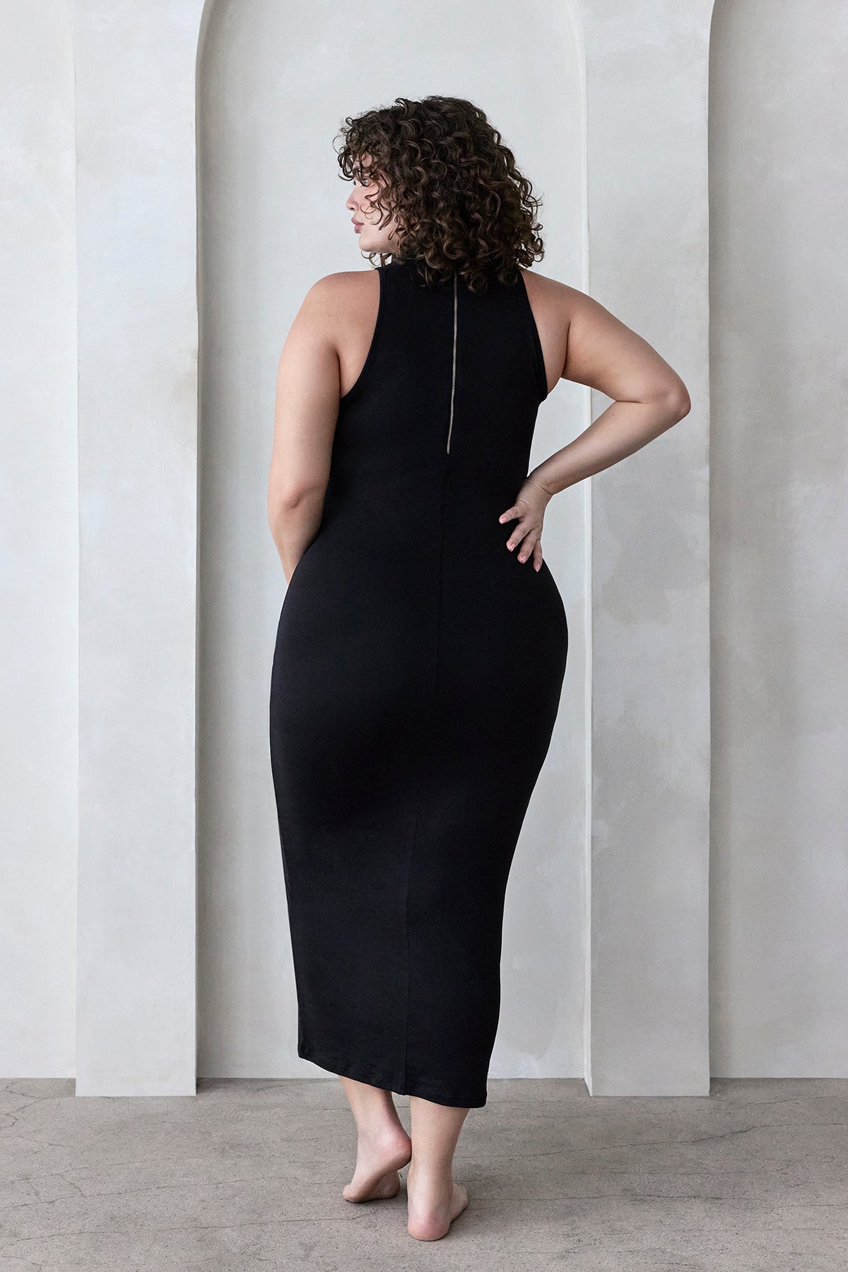 Bumpsuit Maternity The Serena Turtleneck Sleeveless Maxi Dress in Black