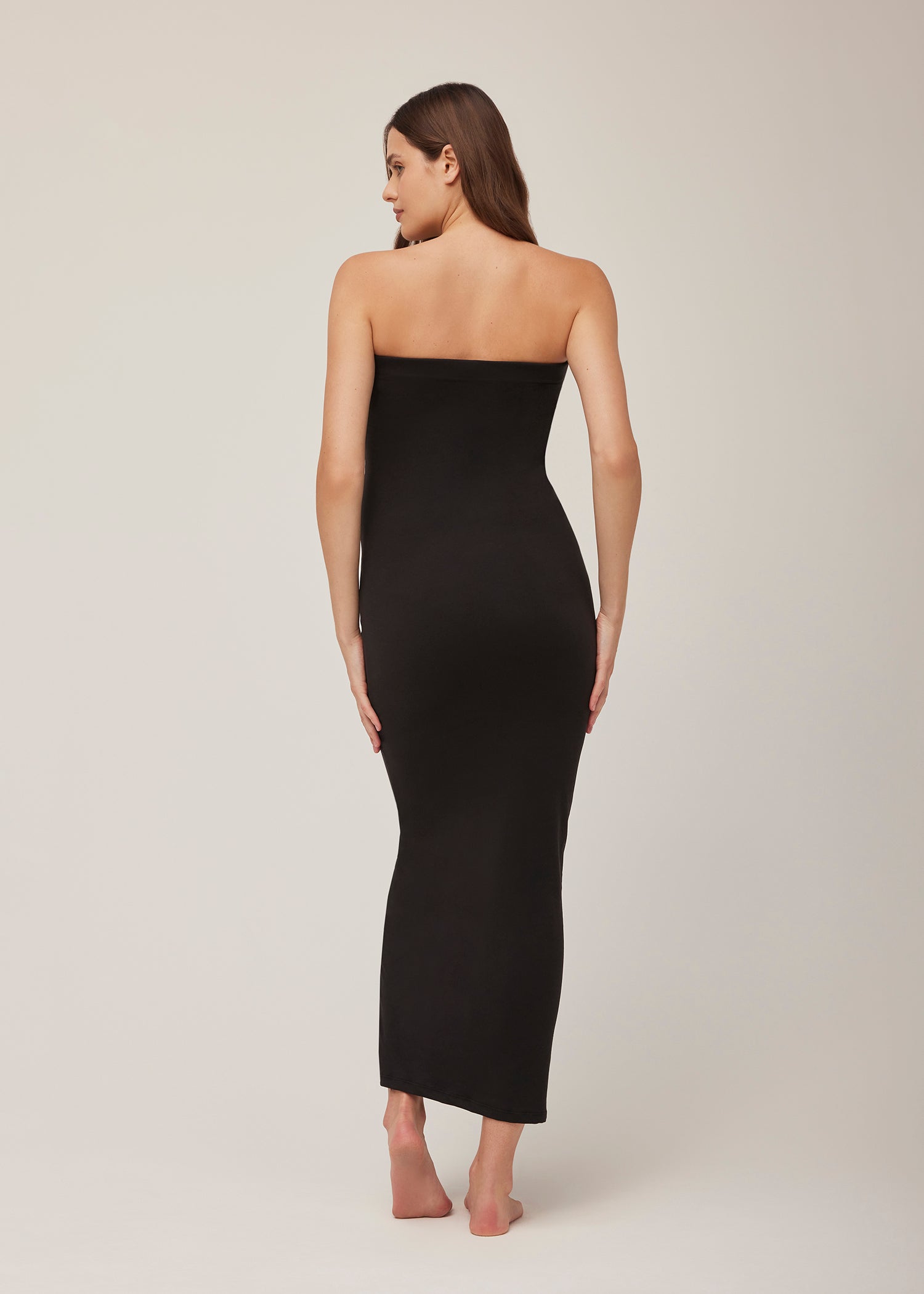 Bumpsuit Maternity the zoe tube maxi dress in black