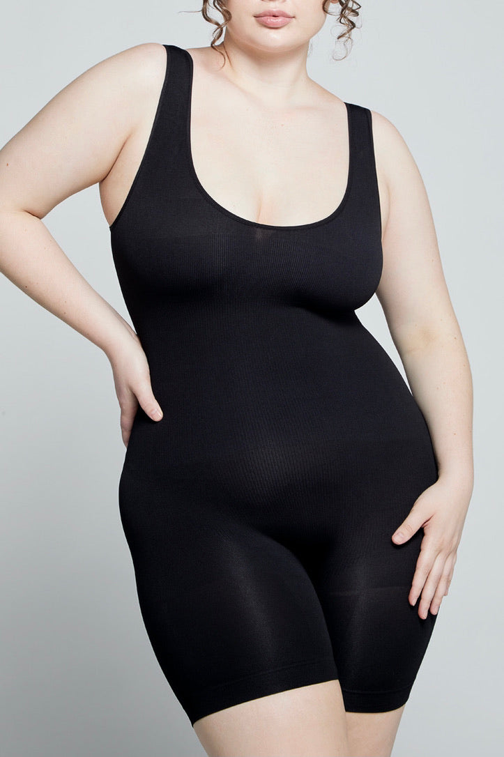 Shapeubeauty Women Body Sculpting Abdomen Bodysuit Back Hip Slit Shapewear  Postpartum Tummy Reduction Underwear