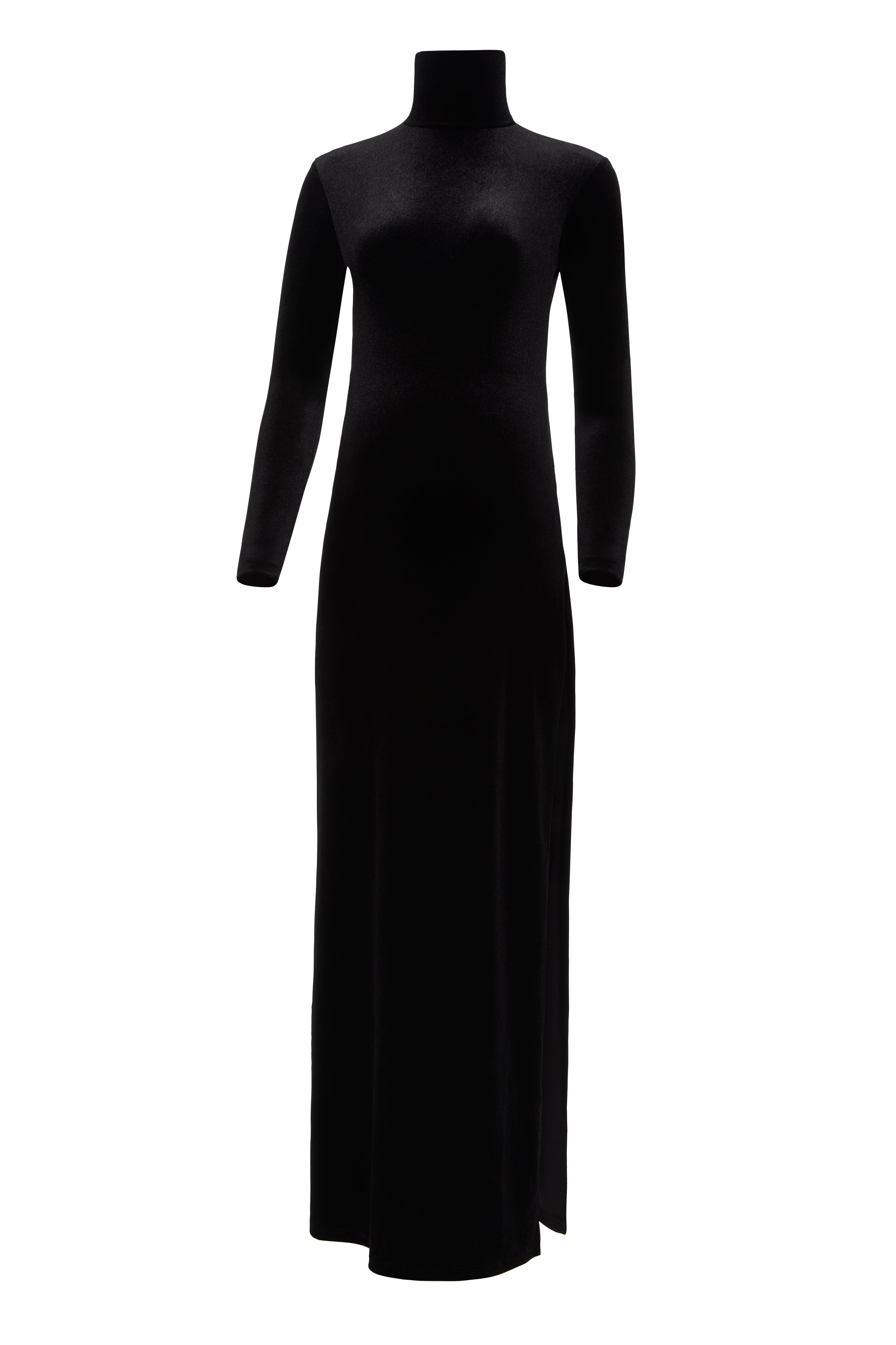 The Solid Velvet Monica Dress BUMPSUIT